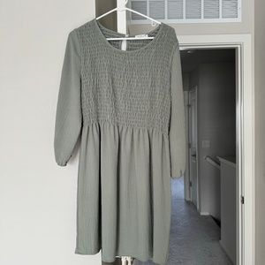 ChicSoul Sage Green Mini Dress